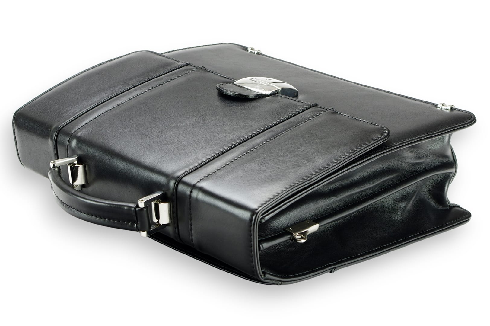 Ādas portfelis Modelis 84 BL-0-1BR