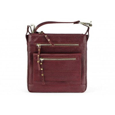 Klasiskā ādas plecu soma 32 EL-3-6BG_Gold